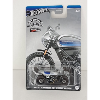 Hot Wheels 1:64 Motorcycles 2024 - Ducati Scrambler Hot Wheels Edition